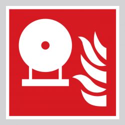 Autocollant Panneau Extincteur d'incendie fixe - ISO7010 - F013