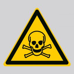 Autocollant Panneau danger matières toxiques - ISO7010 - W016