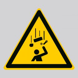 Autocollant Panneau danger chute d'objets - ISO7010 - W035