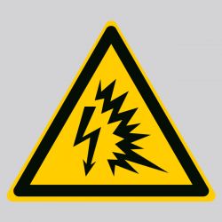 Autocollant Panneau danger arc électrique - ISO7010 - W042