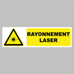 Autocollant Pictogramme Rayonnement Laser