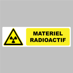 Autocollant Pictogramme Danger Matériel Radioactif