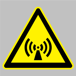 Autocollant Danger Radiations non ionisantes