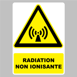 Autocollant Pictogramme Radiations non ionisantes