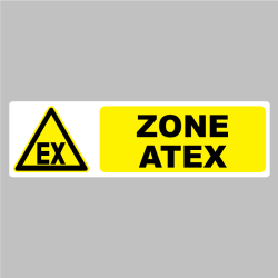 Autocollant Panneau EX Zone Atex