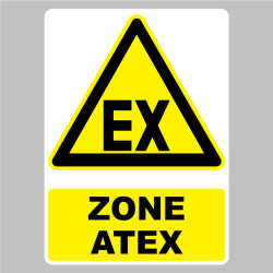 Autocollant Pictogramme EX Zone Atex